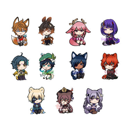 Genshin Impact Animal Acrylic Charms